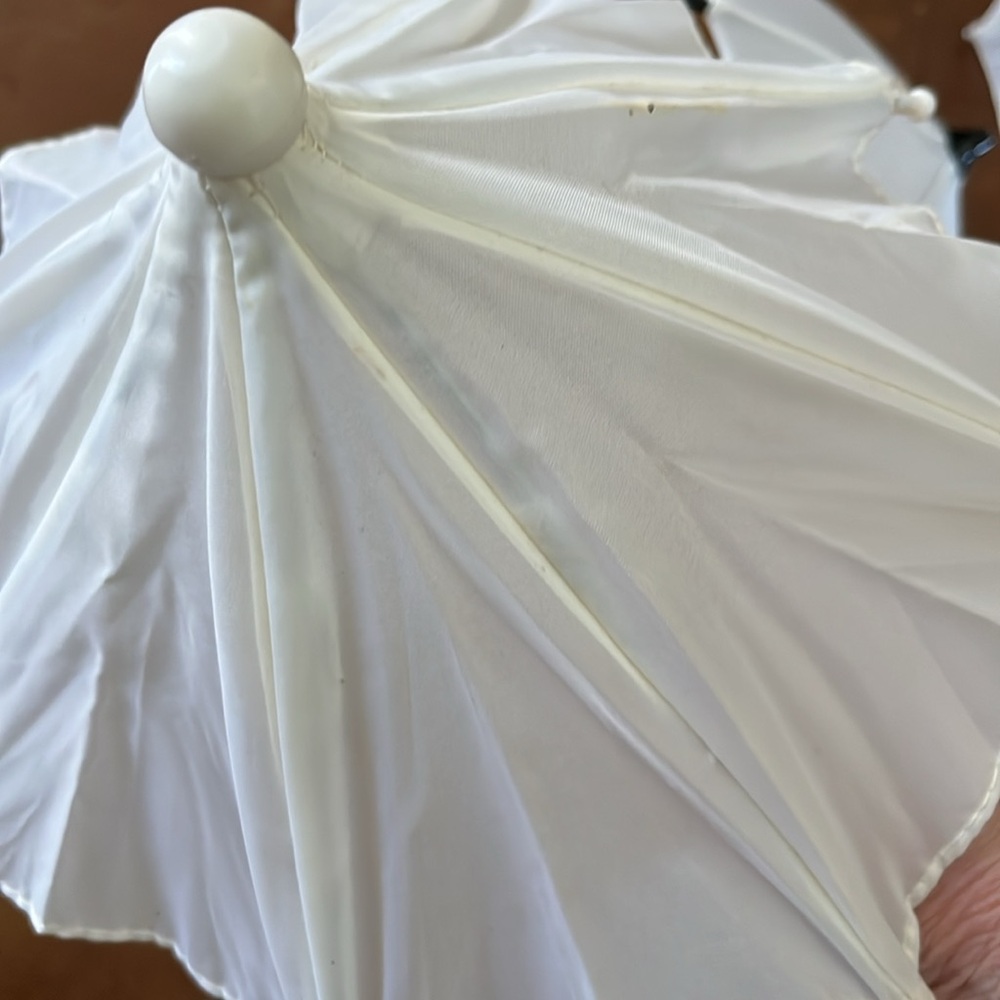 Lot 6 Miniature Parasols Umbrellas Baby Wedding SHOWER Party Favors Doll Accents - Picture 10 of 16